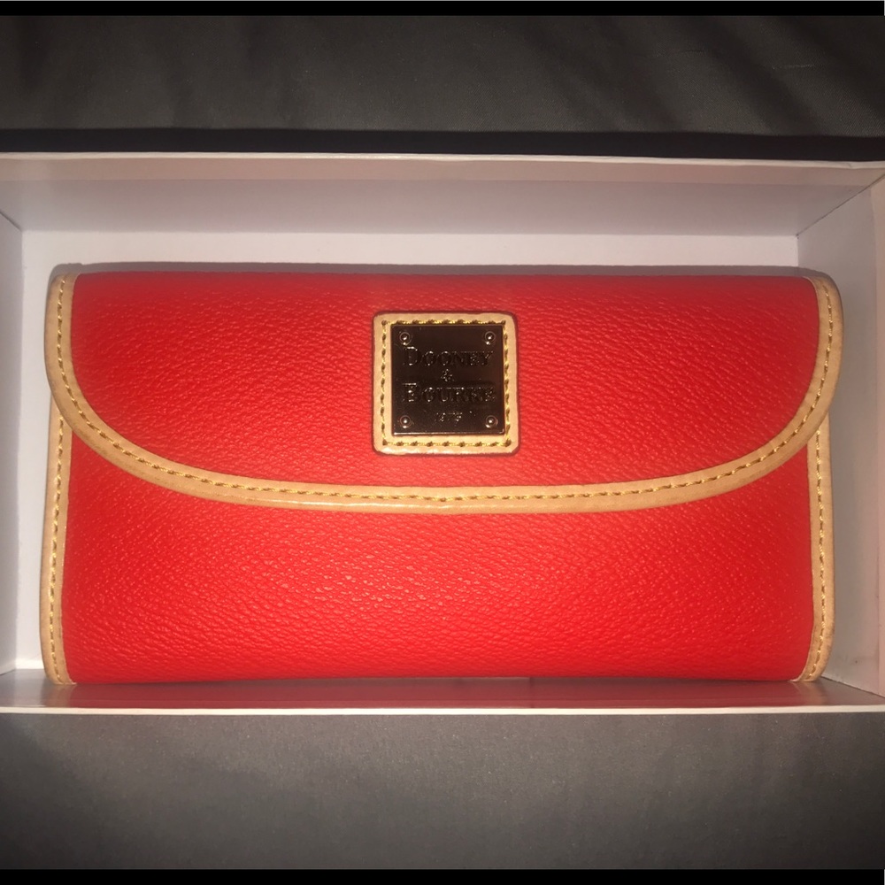 Red Dooney & Bourke checkbook wallet